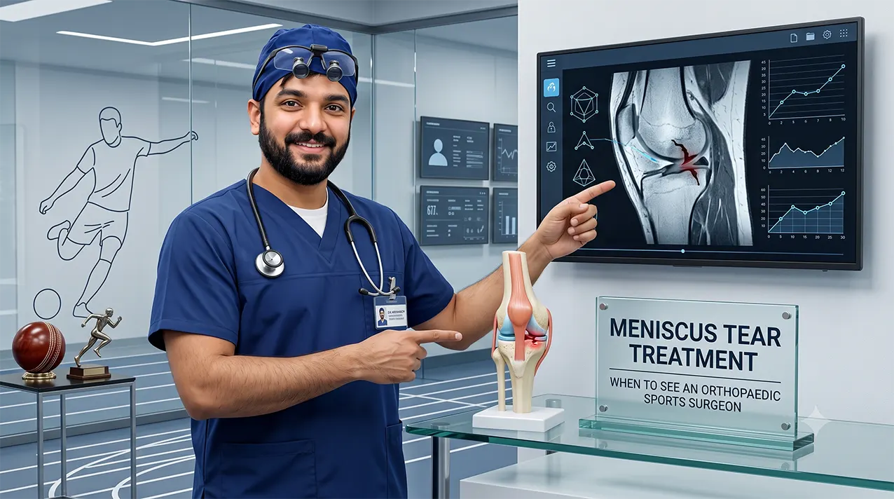 Meniscus Tear Treatment in Kollam: When to See an Orthopaedic Sports Surgeon Dr. Ashwin Roby